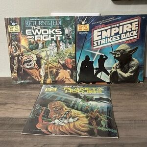 VINTAGE SEALED STAR WARS RETURN OF THE JEDI READ ALONG BOOKS & RECORD 33 1/3 RPM